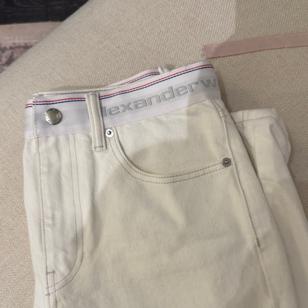 Alexander Wang Off-White Denim Pants